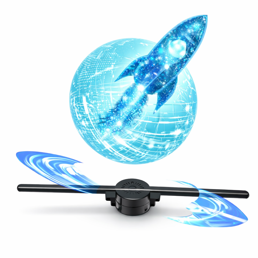 Ventilador Holográfico 3D LED WiFi