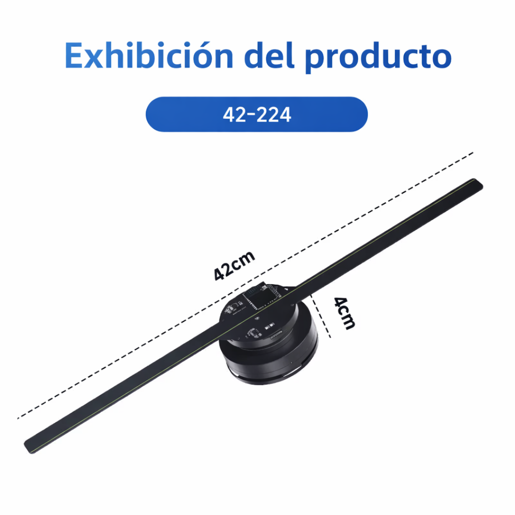 Ventilador Holográfico 3D LED WiFi